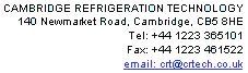 Cambridge Refrigeration Technology Contact Details